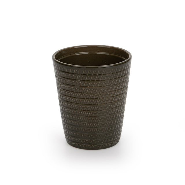 imagine produs Ghiveci Ceramic Pt.Orhidee Abyss 13,5x16cm Verde Oliv