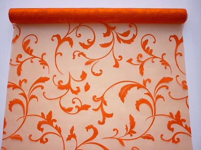 ORGANZA SUL CATIFEA 47CMX5M PORTOCALIU