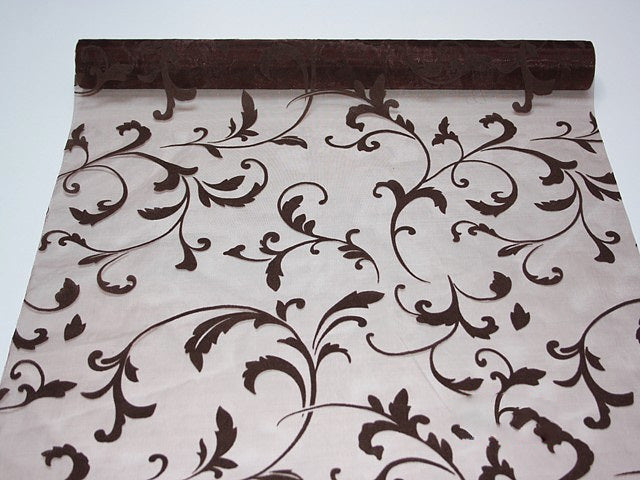 ORGANZA SUL CATIFEA 47CMX5M CIOCOLATA