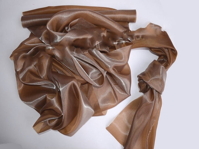 imagine produs Organza saten 47cmx10m cappucino