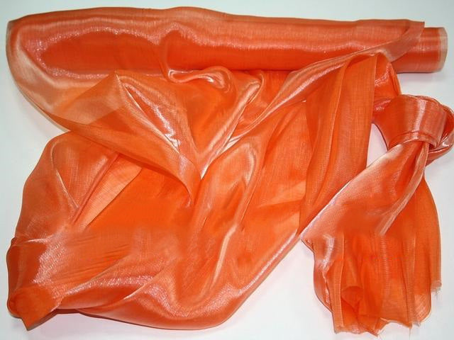 ORGANZA SATEN 47CMX10M PORTOCALIU