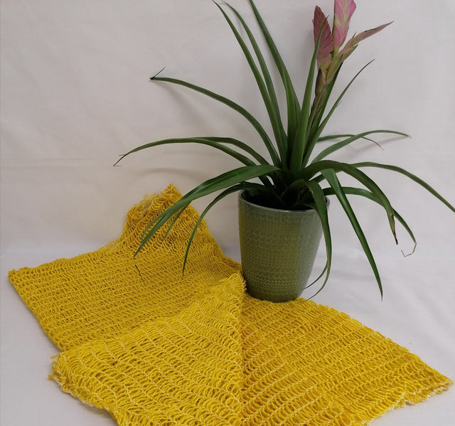 Plasa Juta natur,colorat galben