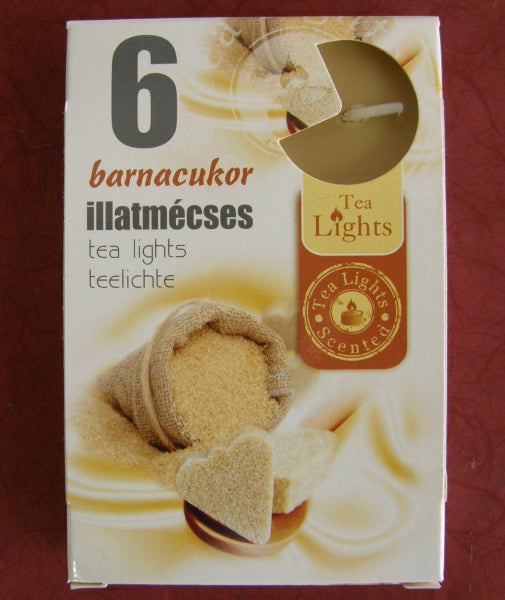 imagine produs Lumanari parfumate s/6 zahar brun