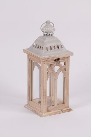 imagine produs Felinar din lemn 40x15cm