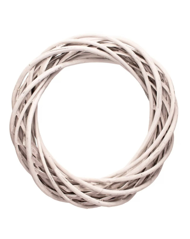 imagine produs Coronita din nuiele 20cm alb