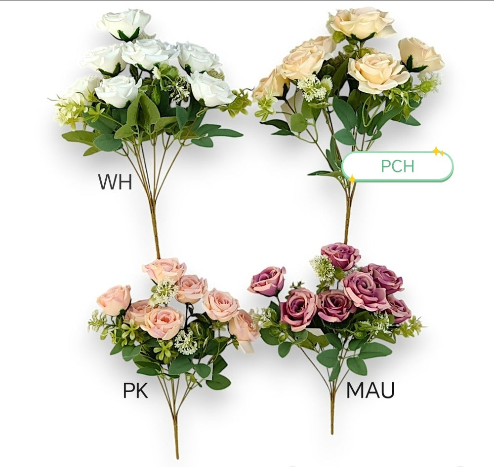 imagine produs Buchet trandafiri x7 H36cm nalba