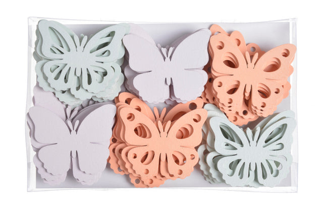 imagine produs Fluturi din lemn s/48 w86024