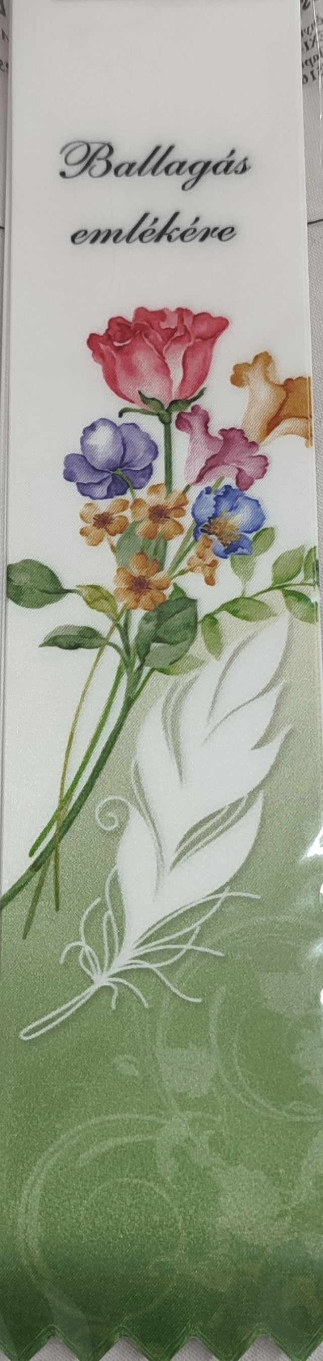 imagine produs Panglica bacalaureat 6cm S/5 cu floare