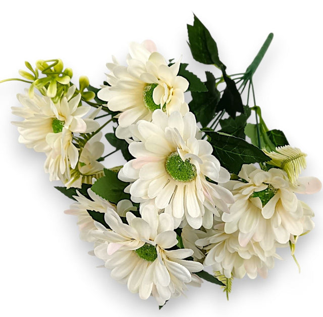 Buchet gerbera x9 H:40cm crem