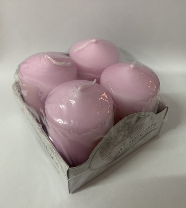 Lumanari advent 4x6cm roz 4buc/pachet