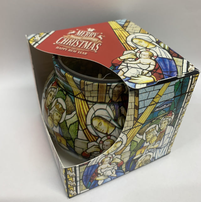 Candela parfumata in pahar Christmas mosaic