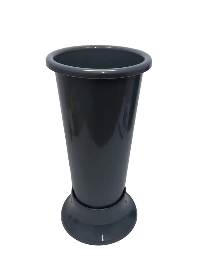 Vaza plastic cu talpa 22x50cm gri