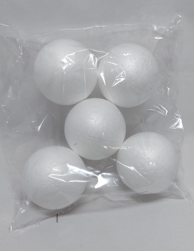 Bile polistiren 8cm,5buc/pachet