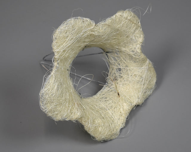 Image for Suport buchet sisal for.floare 15cm alb