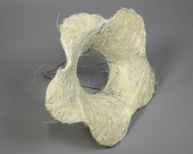 Image for Suport buchet sisal for.floare 20cm alb