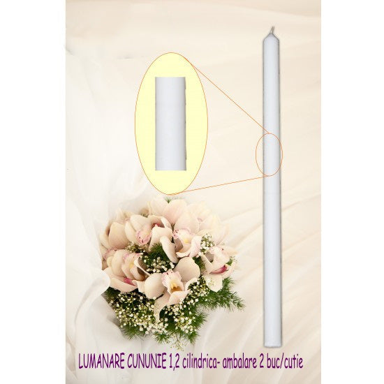 imagine produs Lumanari cununie 1.2m S/2