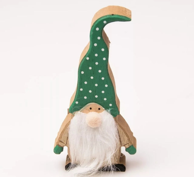 imagine produs Spiridus din lemn 7x2x15cm verde