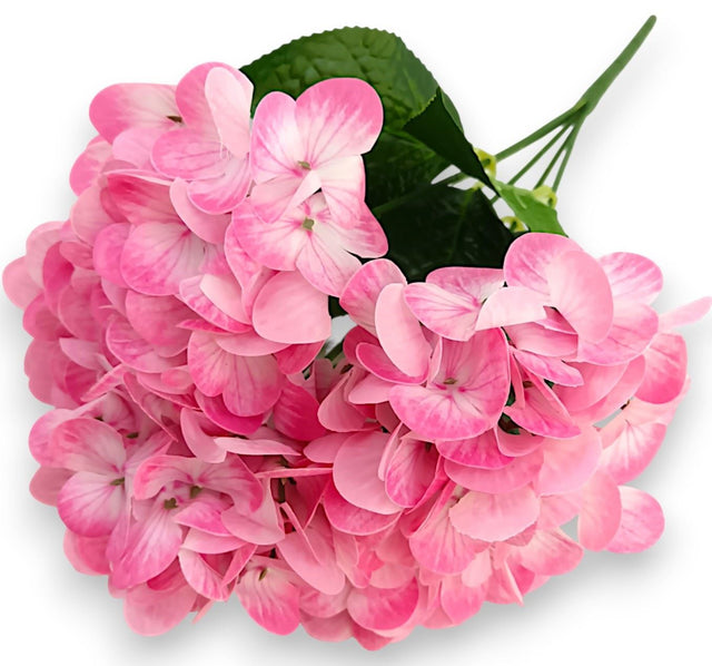 Buchet hortensii Real Touch x5 47cm roz inchis