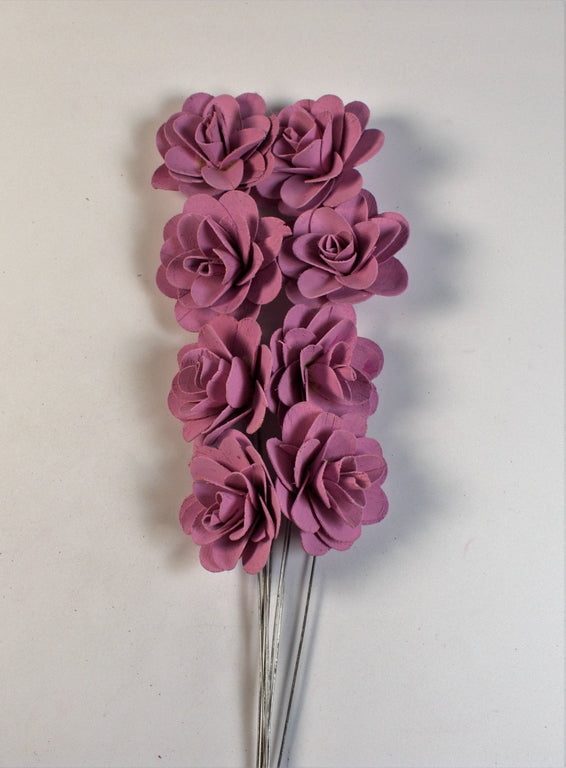 Image for Trandafiri din lemn 6cm vopsit nalba