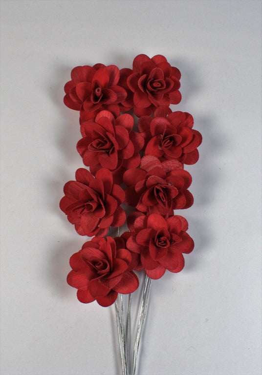 Image for Trandafiri din lemn 6cm rosu