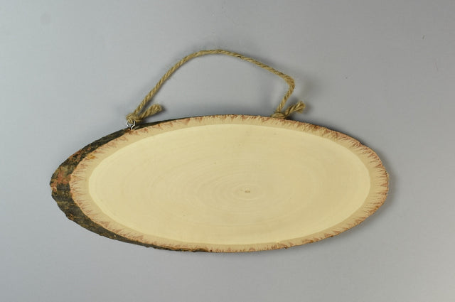Tablita oval din lemn 30x12,5cm natur