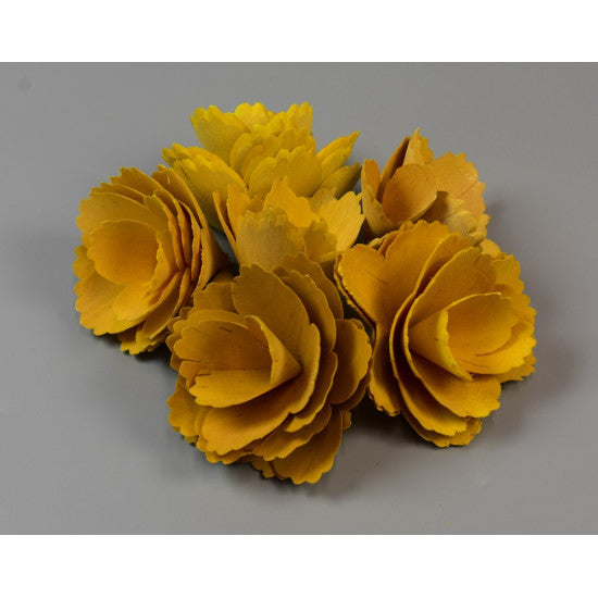 Garoafe din lemn 4cm galben