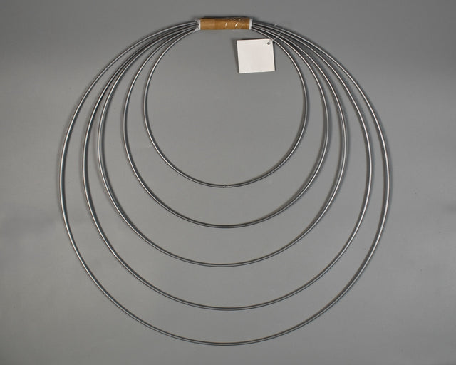 Image for Set cerc metalic 20/25/30/35/40 S/5 argintiu