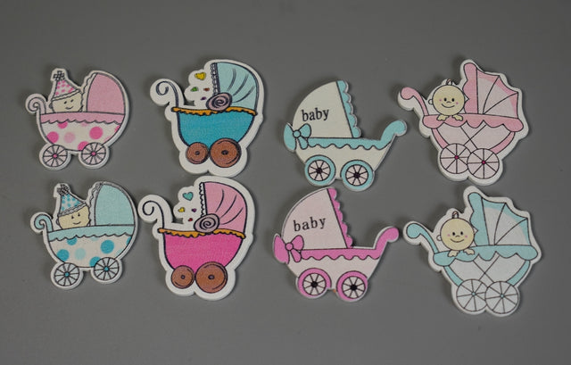 Image for Fig.carucior din lemn 4cm S/24 mixt