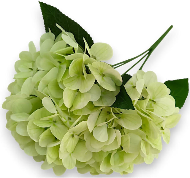 Buchet hortensii Real Touch x5 47cm verde