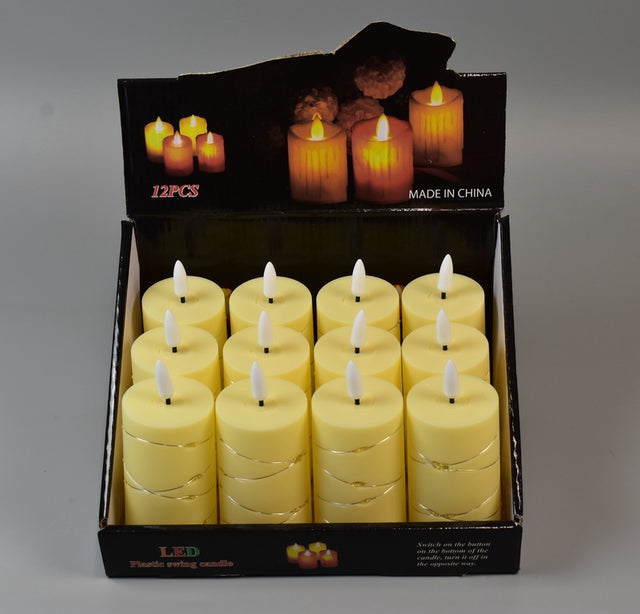 Image for Lumanari pastile cu led lum.calda 9cm