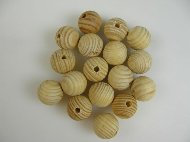 Image for Perle din lemn 25mm natur