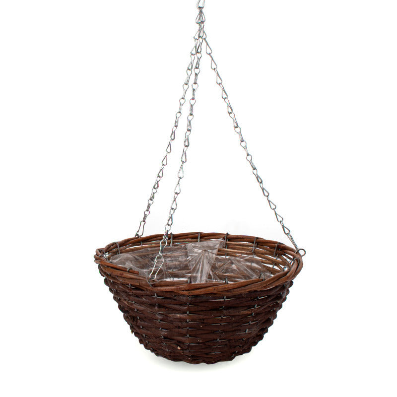 imagine produs Cos din nuiele de agatat 29x15/50cm maro