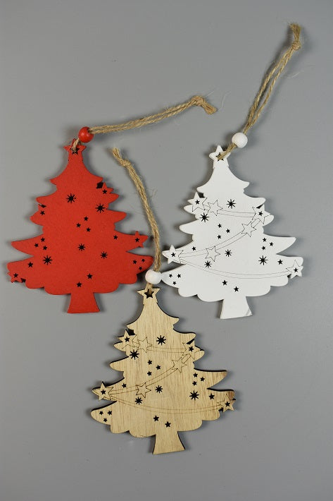 Image for Braduti din lemn de agatat nat/alb/rosu