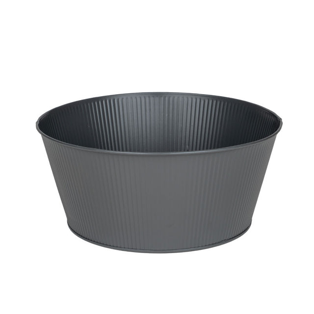 Bol rotund Astana metal 17.7x9cm gri