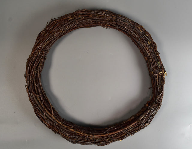 Image for Coronita din crengi mesteacan 30cm cu chiciura