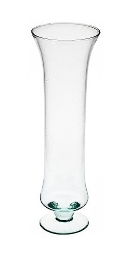 imagine produs Vaza din sticla cu talpa 13.5x40cm