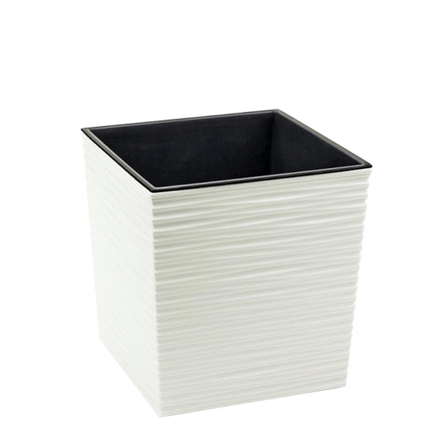 imagine produs Ghiveci plastic Juka Dluto 19x19cm crem