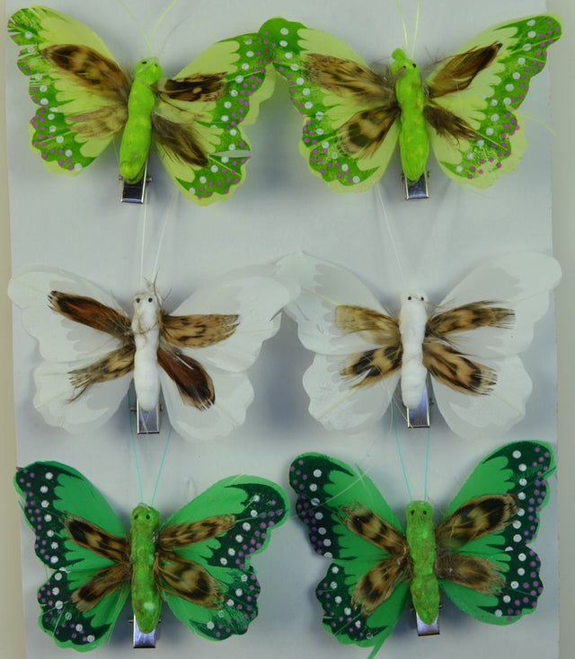 Image for Fluturi cu clame 8cm s/6