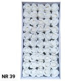 Set trandafiri sapun S/50-alb