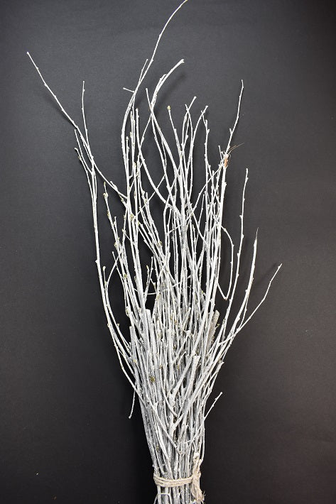 Image for Crengi din mesteacan 40cm vopsit alb