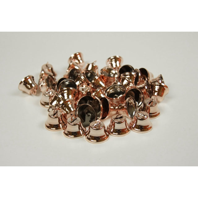 Clopotei 2,3cm roz/argintiu 25buc/pachet