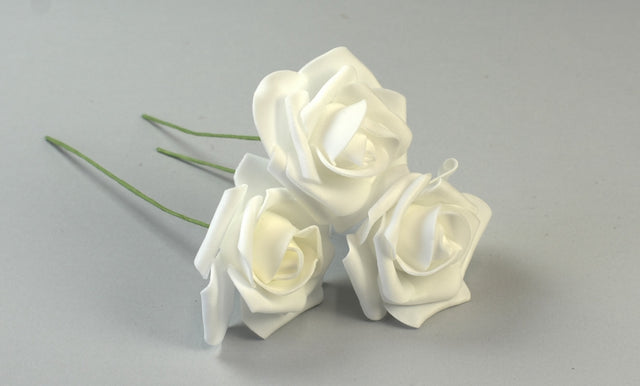 Image for Fir trandafiri polifoam 7cm s/50 alb