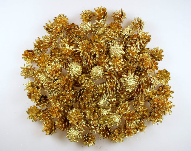 Image for Conuri trandafiri 1kg auriu cu glitter