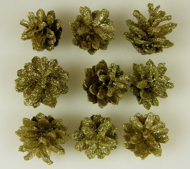 Image for Conuri trandafiri auriu cu glitter