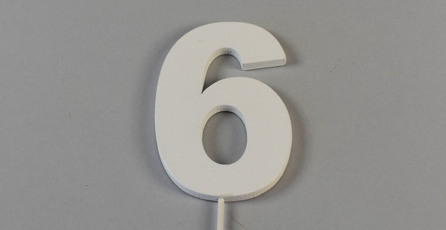 Image for Pick numere din lemn 27cm S/3 "6"