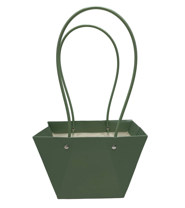 Pungi ptr aranjamente florale 20x12x12cm verde vintage