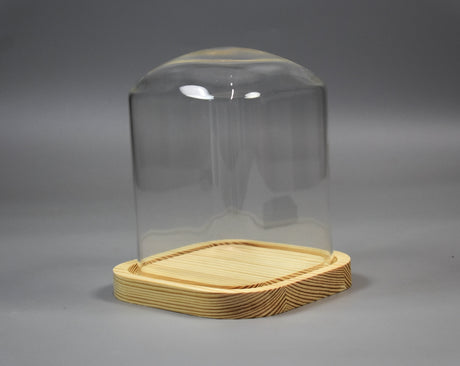 Image for Cupola din sticla patrat cu blat 15x12cm