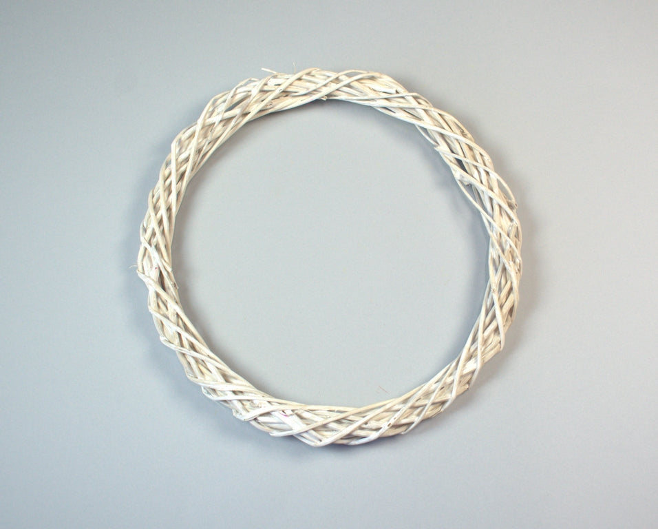 Image for Coronita din nuiele (subtire) 20cm cu chiciura