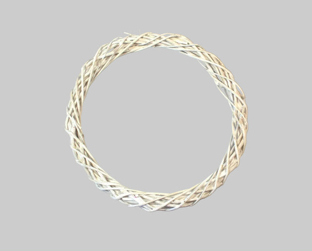 Image for Coronita din nuiele (subtire) 20cm cu chiciura