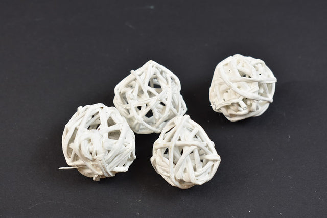 Image for Mingi din nuiele 3cm vopsit alb